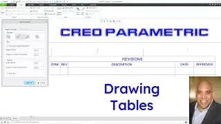 Creo Parametric - Drawings - Creating Tables