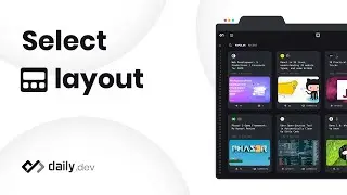 Choosing layout | Getting started with daily.dev