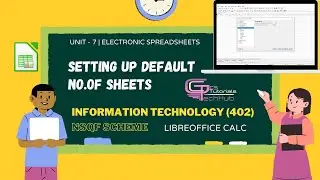 CLASS 10 | SETTING UP DEFAULT NO.OF SHEETS IN A WORKBOOK | LIBREOFFICE CALC | IT