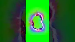 Time and Space Crack Green Screen Material 