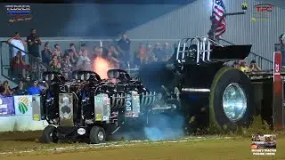 Ground Pounding Modified Tractors from The Pullers Championship on Saturday Night in Nashville, IL!
