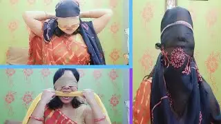 Gag talk with blindfold full face cover//@ManuVlogsOfficial1