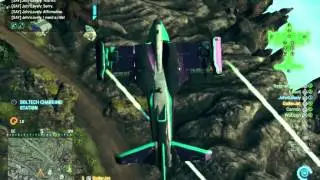 PlanetSide 2: ReginaldSteel piloting the Galaxy plane