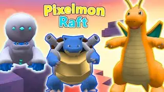 Minecraft Pixelmon Raft - The STRONGEST Fisherman...? (Days 71-75)