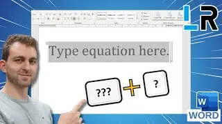 Insert equations faster using keyboard shortcut (MS Word) ✅ 1 MINUTE