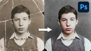 How to Restore Old Photo in Photoshop - AI Photo Editing
