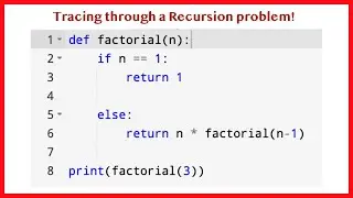 Tracing though a Recursion problem