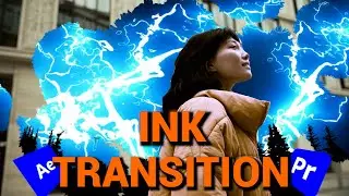 The BEST way to create EPIC ink TRANSITION || After effect + Premiere Pro Tutorial