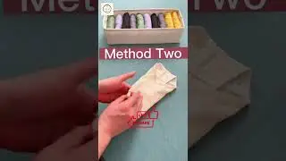 The Easiest Way To Fold Your Undies | Small Closet Organization #shorts