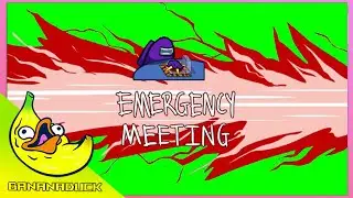 AMOGUS: Emergency meeting with Green-screen.