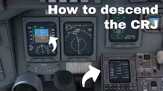 Aerosoft CRJ DESCENT TUTORIAL  ||  + secret VNAV button  ||  MSFS2020