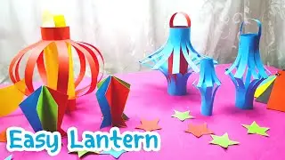 Ramadan Decoration || DIY Paper Lantern in 3 different shapes
