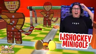 PROBLEMEN IN IJSHOCKEY MINIGOLF 🥅🏒