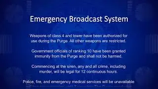 The Purge announcement - Nuno Soares's own voice
