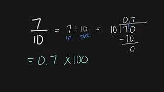 Converting Fraction to Decimal to Percent