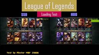 M8V vs. HDD loading test of League of Legends