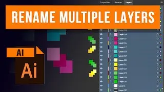 How to Rename Multiple Layers in Adobe Illustrator