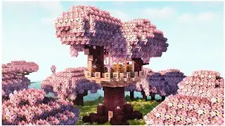 COMO CONSTRUIR UNA CASA DEL ÁRBOL 🌸 DE CEREZO - Tutorial