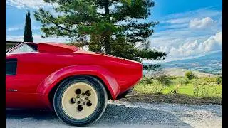 Lamborghini Countach in Tuscany & why you need to visit Ferruccio Lamborghini's Winery in Umbra