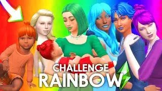 RAINBOW CHALLENGE 🌈 Toutes les Générations ! | Sims 4
