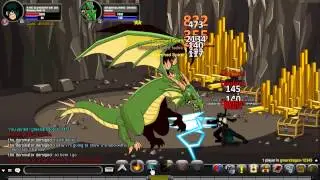 aqw greendragon solo!