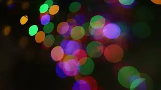 Dots of Christmas Lights