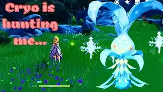 Cryo is hunting me. Be careful! | Genshin Impact