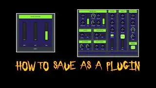 How to save your PATCHER as a PLUGIN