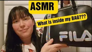 ASMR  What's in my Bag ?? This video will make you wanna subscribe to my channel.. hopefully! lol
