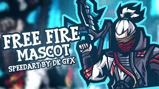 Free fire Mascot Logo Speedart || Infinity Design  TUTORIAL || By Dk Gfx