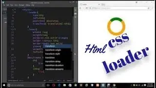 Html Css loader in easiest way !!! infinite loader using @keyframes!! simple css and html tages....