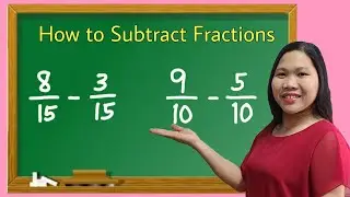 Subtracting Fractions || How to Subtract Similar Fractions
