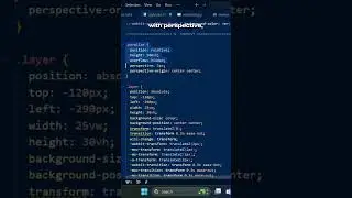 Modern, Stylish 3D Parallax Effect with Images and Text | HTML, CSS and JavaScript 