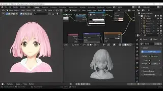 Modeling + Blender NPR shading anime character - Blender 3.0