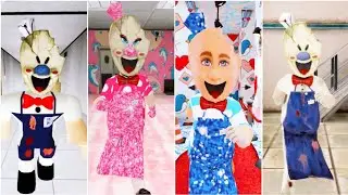 Ice Scream 4 Normal Vs Ice Scream 4 Roblox Vs Ice Scream 4 Barbie Vs Ice Scream 4 Ken