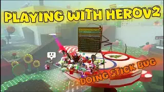 DOING STICK BUG WITH HEROV2 IN BEE SWARM SIMULATOR..