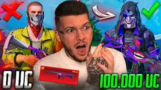 ОН НЕ ДОНАТЕР и МЕЧТАЛ о M416 ШУТ! ПРОКАЧКА АККАУНТА на 100.000 UC В PUBG MOBILE / ПУБГ МОБАЙЛ