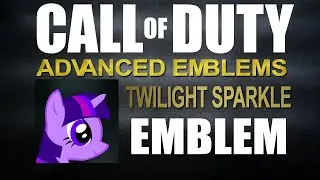 Call of Duty Advanced Warfare Emblem - My Little Pony's Twilight Sparkle CoD: AW Emblem Tutorial