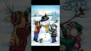 кеп өстүрүү/ Таза абада кар менен ойноо, кар кишини жана чана тебүү