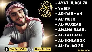 Peaceful Voice Ayat Kursi 7x, Surah Yasin, Ar Rahman, Waqiah, Al Mulk, Kahfi, Ikhlas, Falaq, An Nas