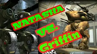 Natasha vs. Griffin,battle between two best robot,Natasha and Griffin, war robots,Rajin,GI patton