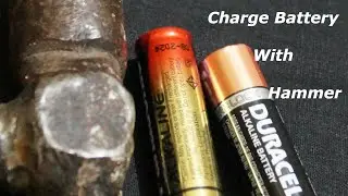 How to Charge a Dead Battery with Hammer | Easy Science Experiments | Cool Life Hack | Crazy Ideas