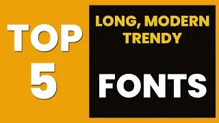 Top 5 Best Long  & Thin Fonts for Graphic Designers in 2024