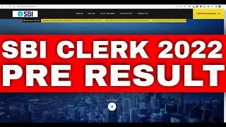 SBI Clerk Pre Result 2022
