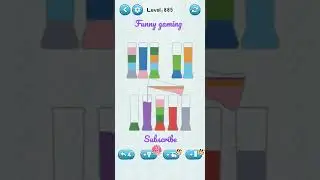 water sort puzzle game level 885 