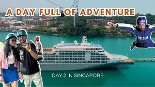 A Day at Sentosa Island in Singapore | Full of Adventure & Beach views - Ep. 6