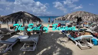 The End of Banana Beach Bar in Agia Anna Naxos