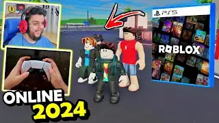 TESTANDO o ROBLOX no PS5 em 2024! (GamePlay Multiplayer Teste)