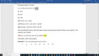 Quartiles and box plot for Mr. Swan Course