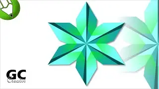 3D Flower Design in Coreldraw | Professional Logo desing in Corel draw | Logo creation | GC Creativ